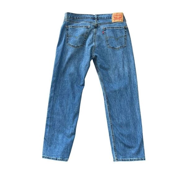 LEVI 505 Men’s Medium Wash Straight Leg Jeans Size W34 L29 - Picture 3 of 9